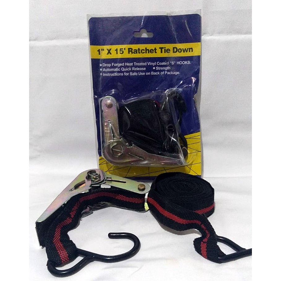 Tali pengikat barang di Motor Ratchet Tie Down Set