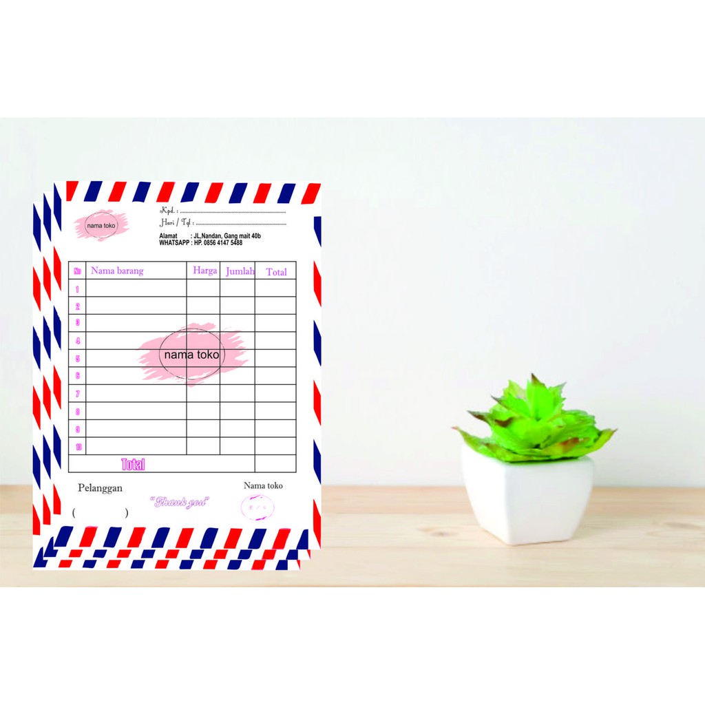 

Nota penjualan /Kwintasi