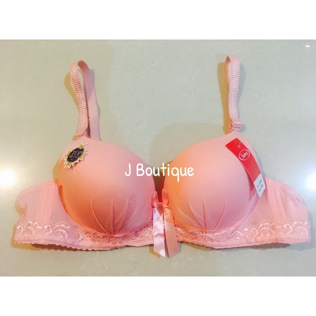 Push Up Bra Sorex Original BH Pink Busa Tebal Tanpa Kawat No Wire Thick Pad