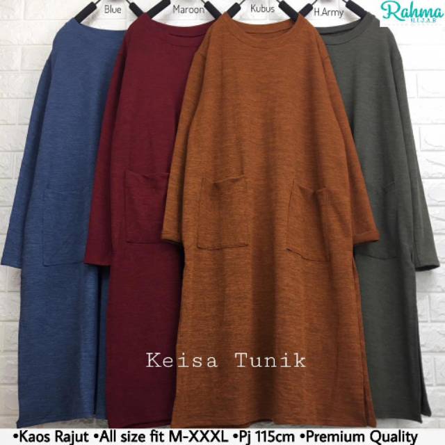 Tunik Jumbo Polos Premium Keisa