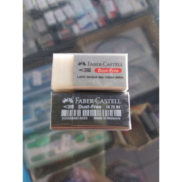 

FABER CASTELL penghapus hitam/putih eraser black/white