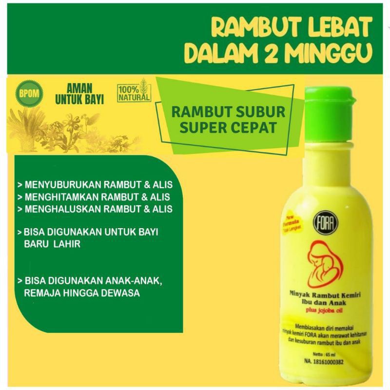 FORA MINYAK RAMBUT KEMIRI IBU DAN ANAK 65ml