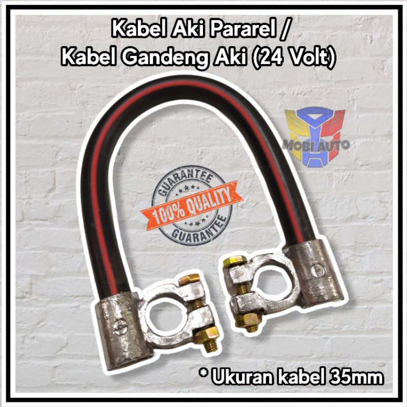 Jual Kabel Aki Accu Pararel Paralel / Kabel Gandeng Aki 24 Volt