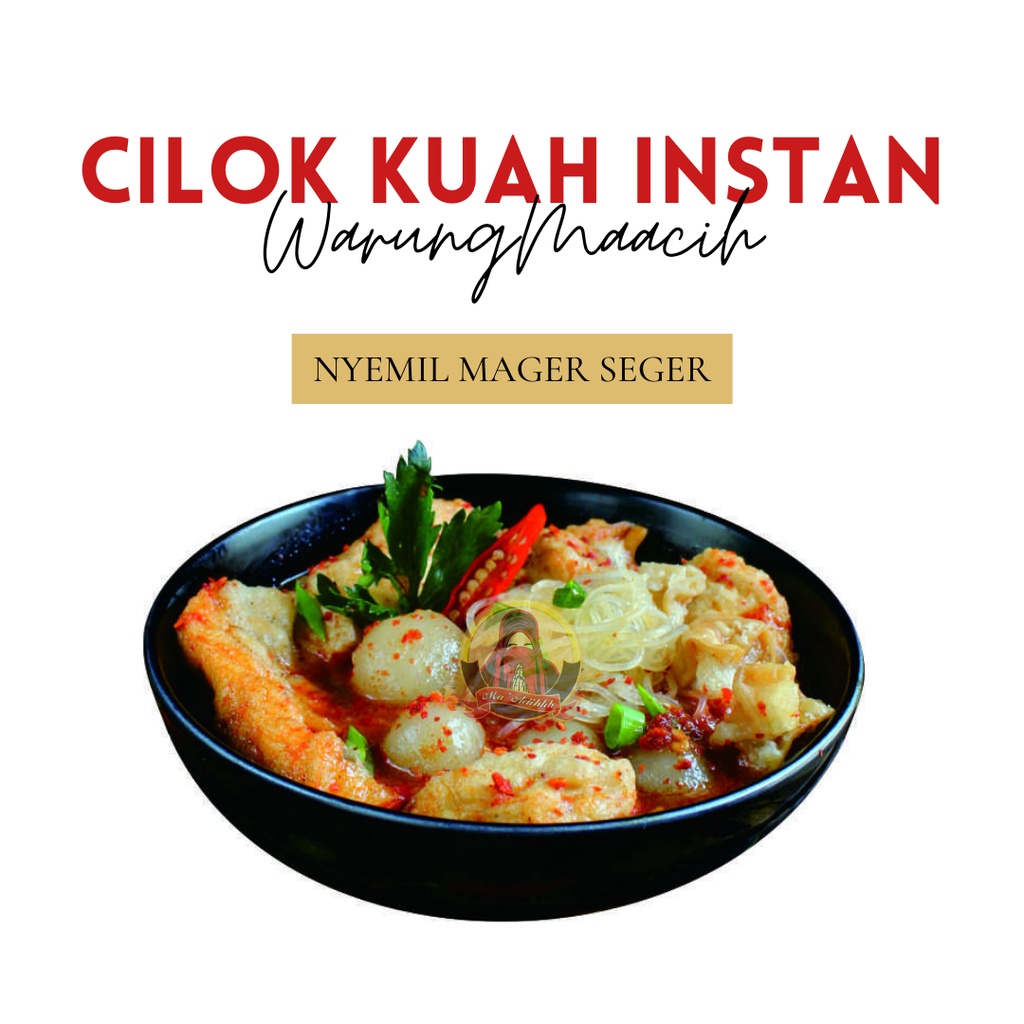 

Cilok Kuah Instan Komplit Maacih Oleh-Oleh Cemilan Instan Bandung 200gr