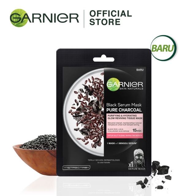 Garnier Pure Charcoal Rice Mask &amp; Algae