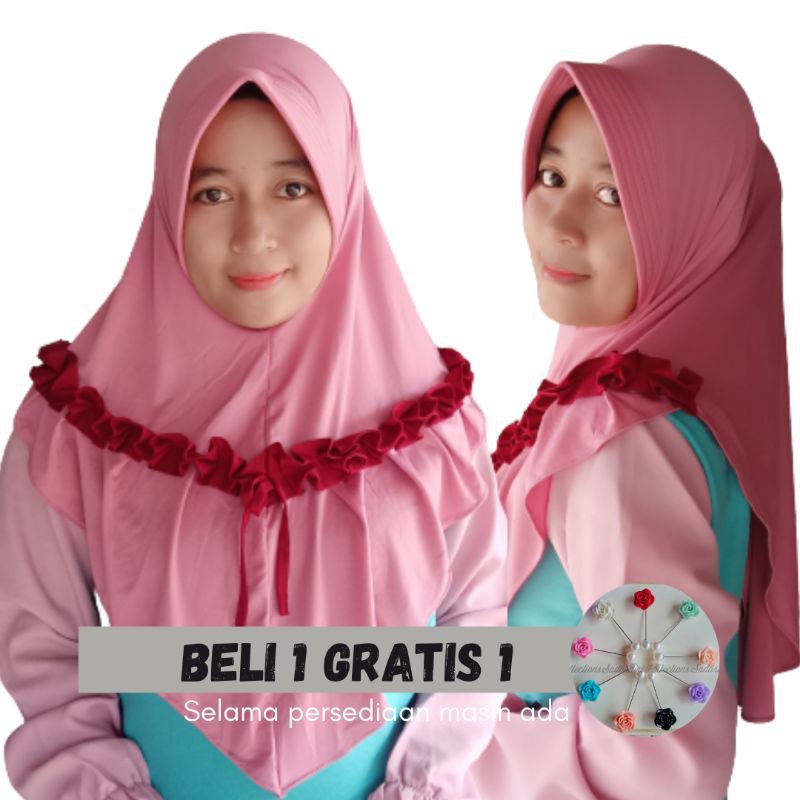 JILBAB GOTIK KOMBI / JILBAB HARIAN / JILBAB MURAH / GROSIR JILBAB / KONVEKSI JILBAB