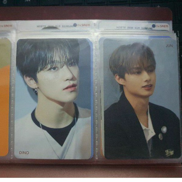 PC Photocard HMV Seventeen Fallin Flower Blue Dino Jun
