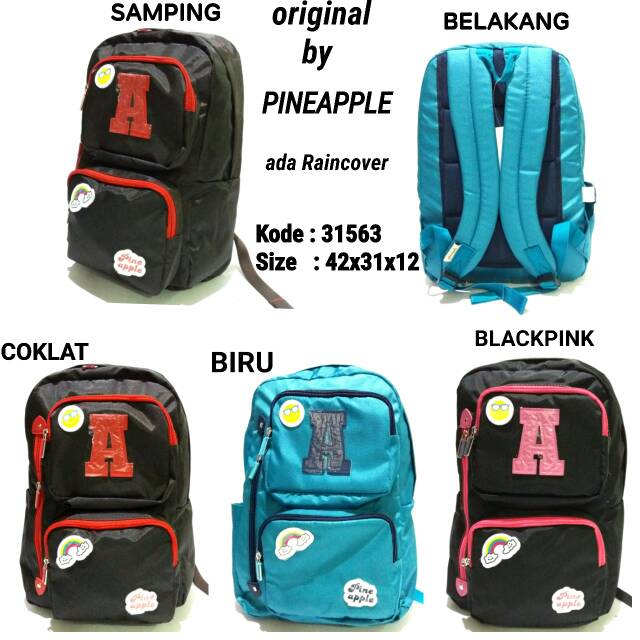 Tas sekolah ransel backpack cewe pineapple 31563 termurah