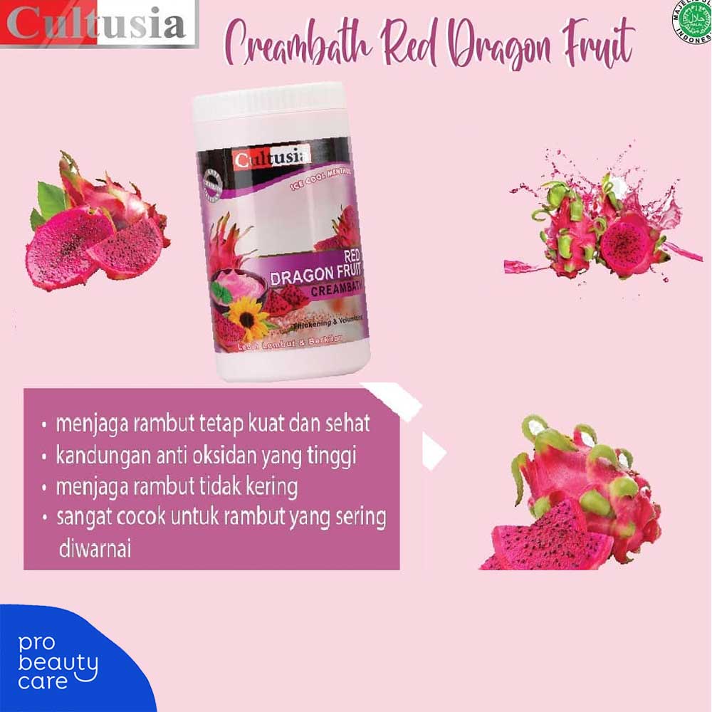 Cultusia - Creambath 1kg (1000g) Krim Masker Rambut