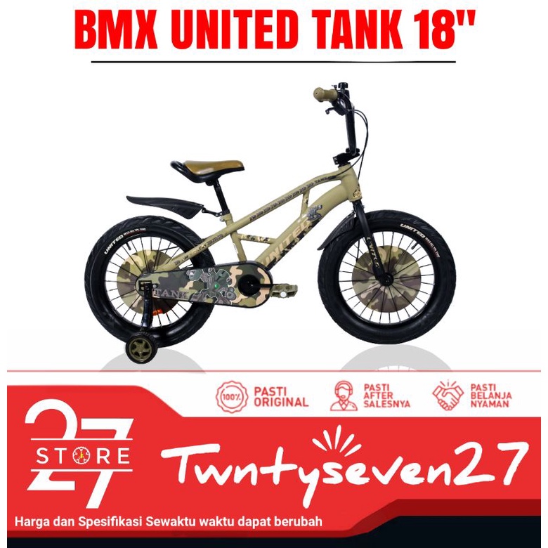 SEPEDA ANAK BMX MURAH UNITED TANK 18"