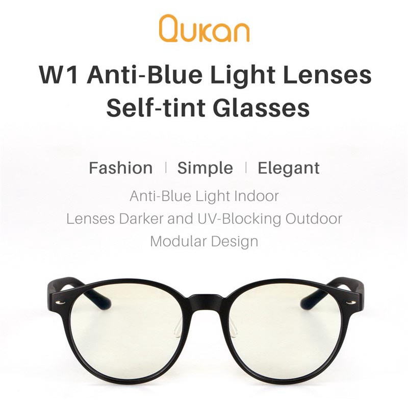 Kacamata Pria Wanita Modular Anti Blue Light Qukan WellingtonX W1 LG02QK