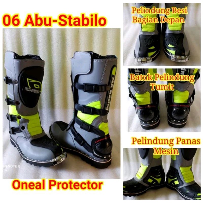 Sepatu Trail Adventure With Protector Grey Stabilo
