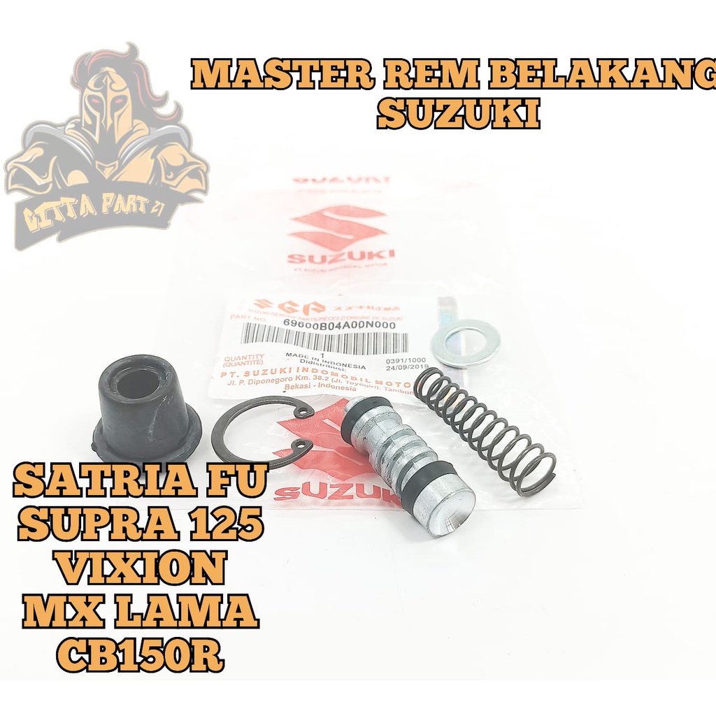 MASTER REM KIT BELAKANG SUZUKI KUALITAS ASLI ORIGINAL SUZUKI SGP PRESISI TIDAK BOCOR KARET TIDAK BENGKAK REM JADI PAKAM DAN DIJAMIN AWET SATRIA FU SUPRA 125 VIXION MX LAMA CB150R