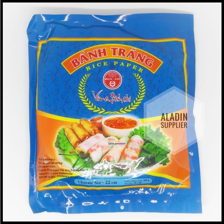 

Banh Trang Rice Paper 400 Gr || Kulit Lumpia Vietnam 1 Pak - 22 Cm