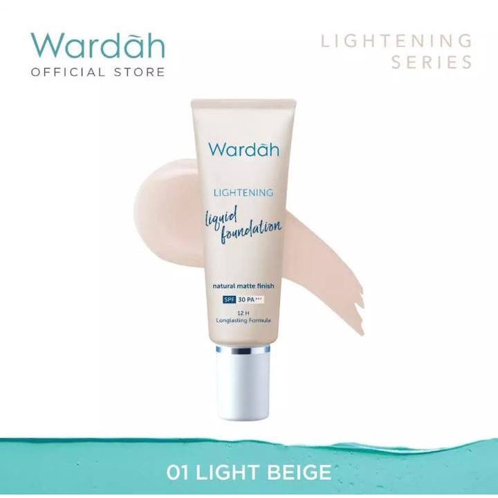 Wardah Lightening Liquid Foundation SPF 30 PA+++ 6ml &amp; 25ml