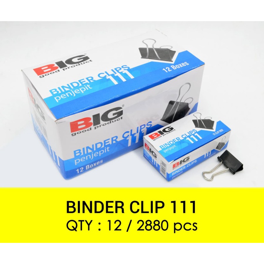 

BINDER CLIP, PENJEPIT KERTAS, KLIP KERTAS 111 BIG