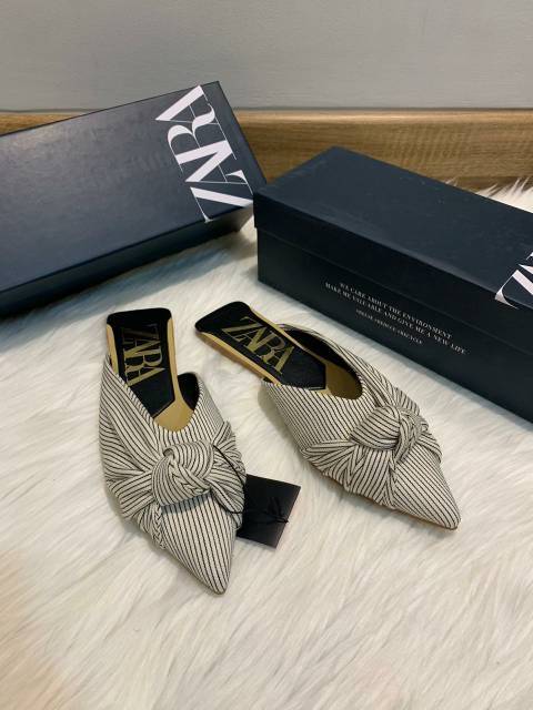 Sandal zara flat original zara ori  ZR-280/sandal teplek zara