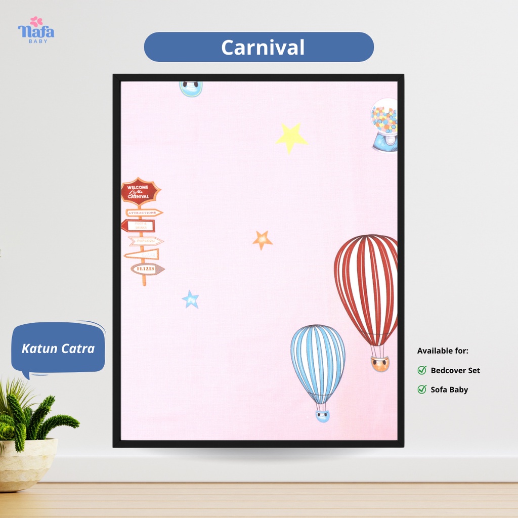 SOFA BABY TEMPAT TIDUR BAYI BANTAL KASUR BAYI MULTIFUNGSI NAFA BABY-CARNIVAL