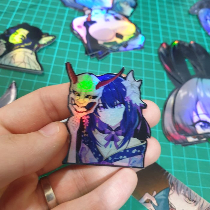 Sticker Hologram Anime - PSH685 - Raiden Shogun