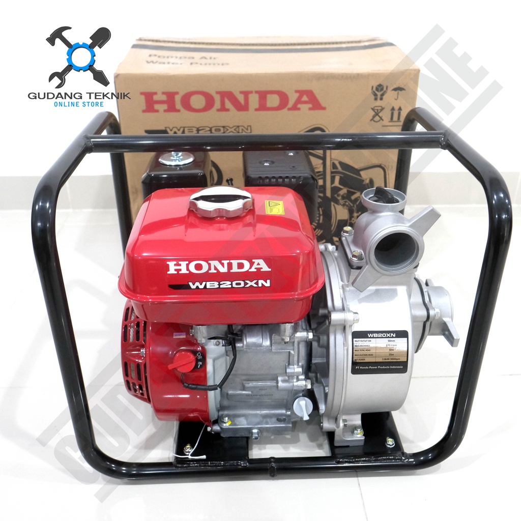 Water Pump 2&quot; HONDA WB20XN GX160 / Mesin Waterpump Alkon 2 Inch - Pompa Air Irigrasi Sawah WB 20 XN HONDA