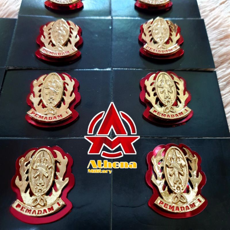 Emblem / Wing Damkar 1 / Damkar tingkat 1 untuk PDH Pemadam