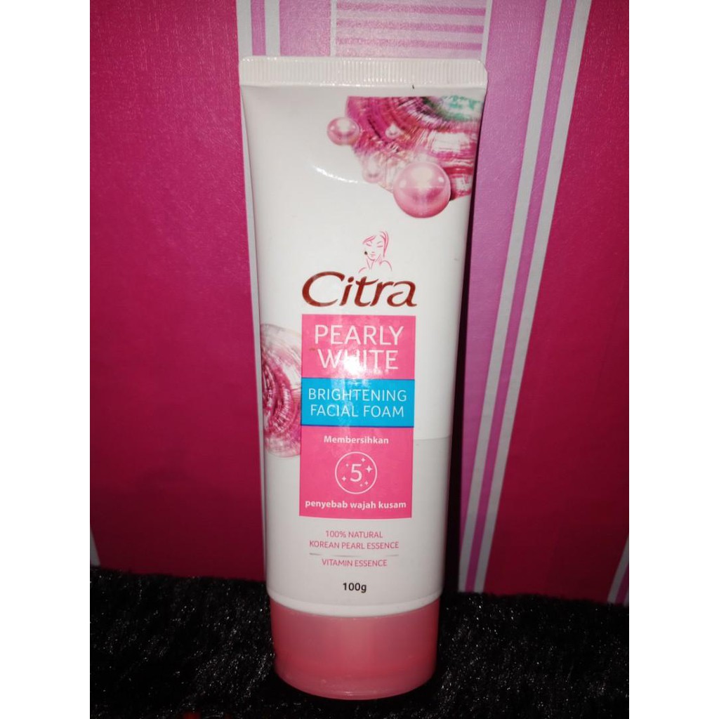 Citra Pearly Glow White UV Brigtening Facial Foam Sabun Pencuci Wajah