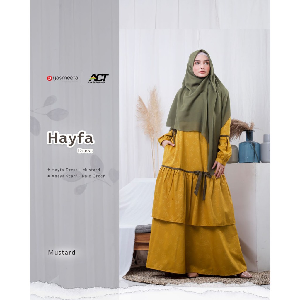 HAYFA DRESS EMBOSS YASMEERA