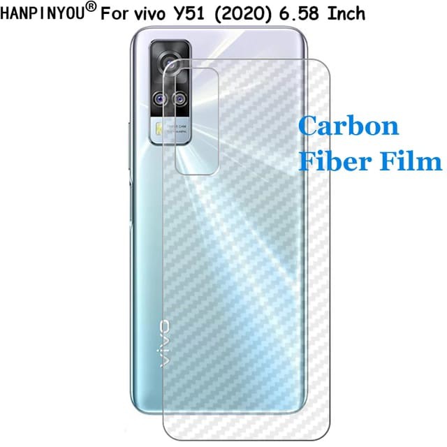 VIVO Y53s / Y51 2020 BACK SKIN CARBON GARSKIN ANTI GORES BELAKANG