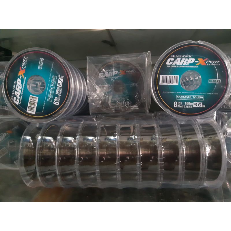 senar pancing berkwalitas 100m connecting seahawk carp expert