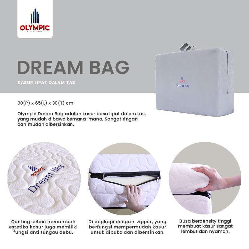 Dream Bag Olympic 90 x 200 Kasur Busa Lipat Jogja Kasur gulung kasur lipat murah jogja