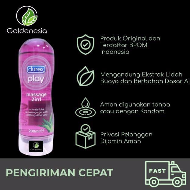 buat anda Durex Play Massage 2-in-1 isi 200ml - pelumas lubricant gel pelicin