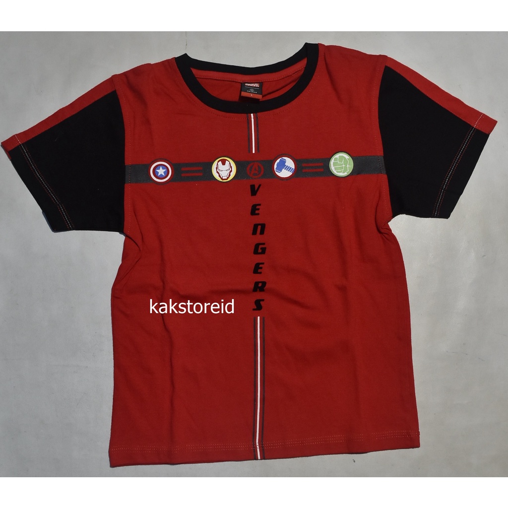 Baju Anak Lengan Pendek NEVAD* Merah BAN 19 REAL PICTURE