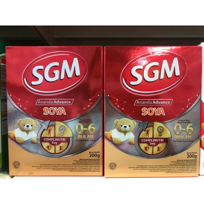 SGM SOYA Ananda Susu Bayi 0-6 bulan 200 gram Termurah