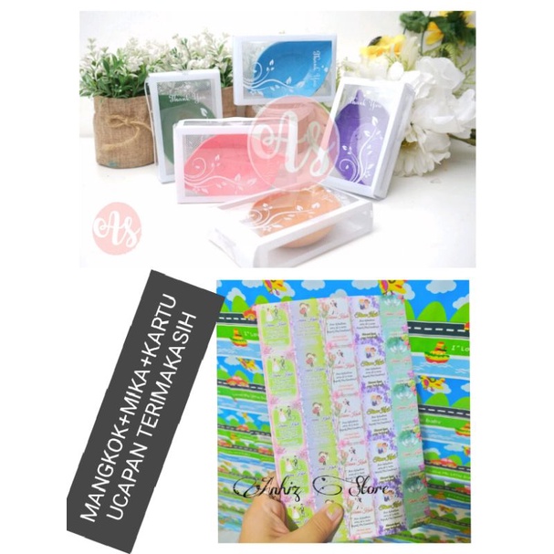 Souvenir Mangkok Daun Mangkok Mini Mangkok sambel +Mika