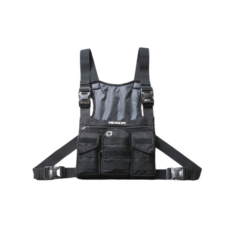 Chest bag Tas dada tactical pria neisda rider one black