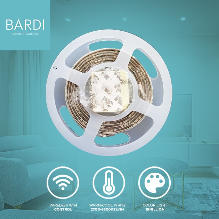 BARDI Lampu LED Strip RGBWW Wifi 2 Meter