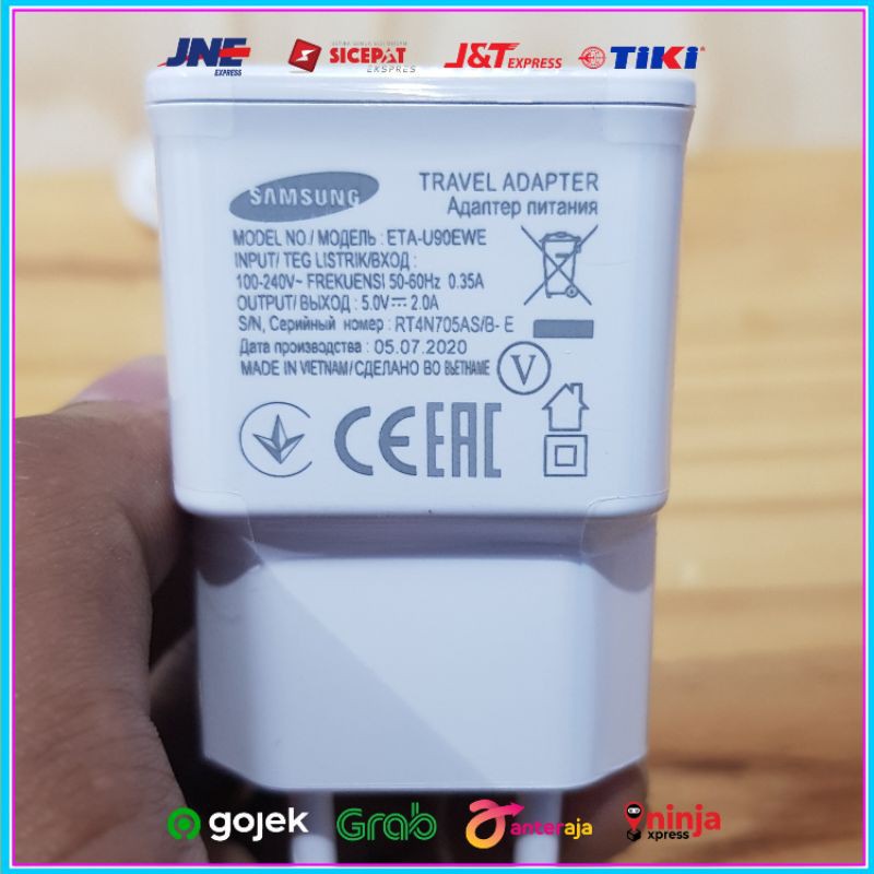 Charger Samsung Galaxy J2 J2 Pro J2 Prime ORIGINAL Vietnam 100% Kabel Data Micro USB 5V 2A