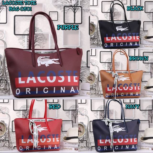 Tas Wanita-Tas import-LACOSTE ORIGINAL TOTE BAG 0801