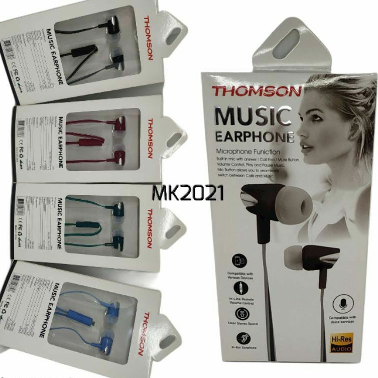 Earphones/Headset/HF Thomson Metal + MIC Packing Import