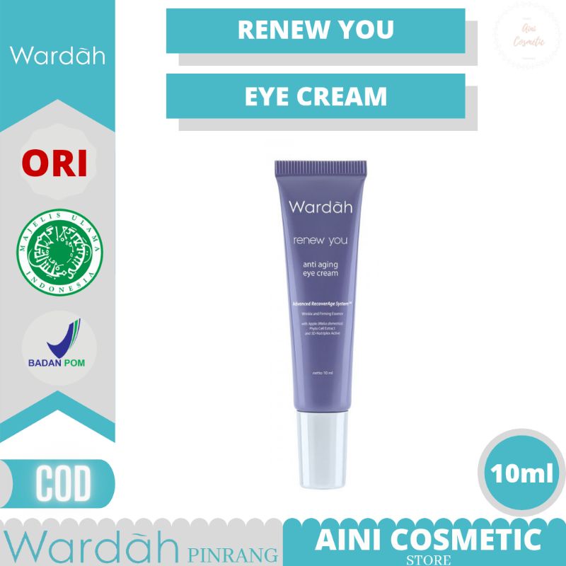 Wardah Renew You Anti Aging Eye Cream 10ml - Krim Mata
