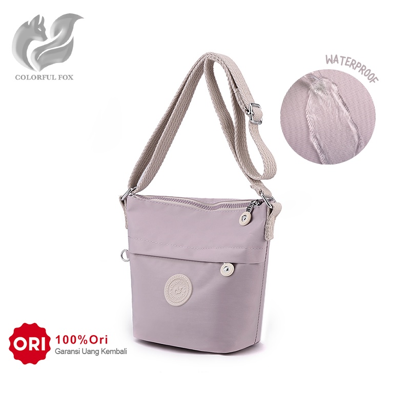 Tas Selempang Wanita COLORFUL FOX 6257 Sling Wanita Shoulder Bag Wanita Tas Anti Air WATCHKITE WKOS