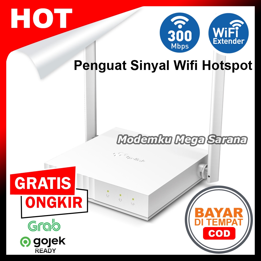 Alat Penguat Sinyal Wifi TP-Link TL-WR844N Router Range Extender Wifi
