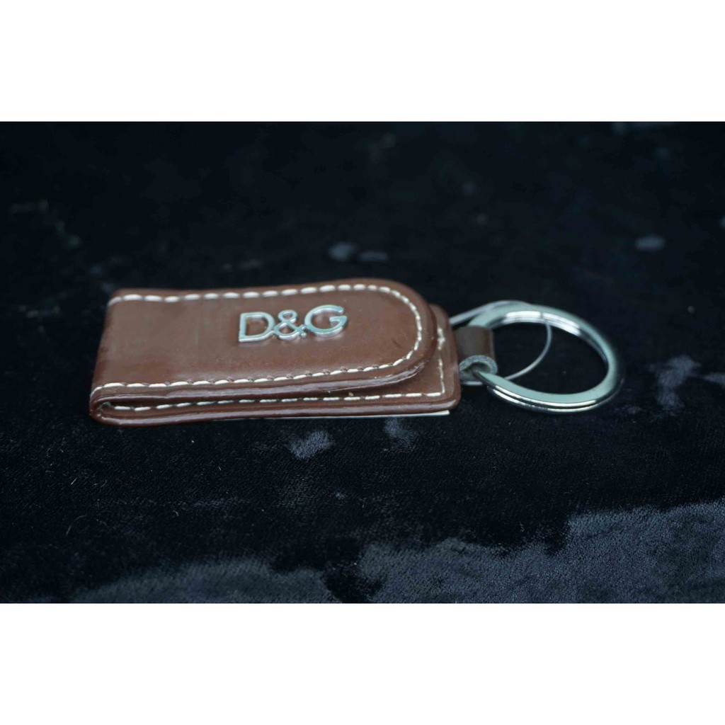 Gantungan Kunci Dolce-and-Gabbana Brown Silver