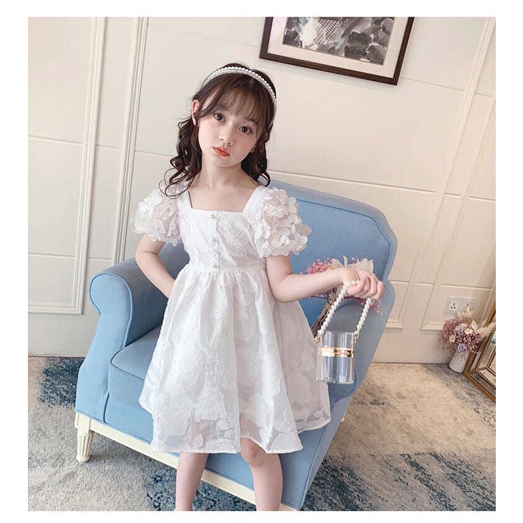 (LOLI-JKT) BD-251 DREES BIG BOW PRINCESS UNTUK ANAK CEWEK SIZE 100-140