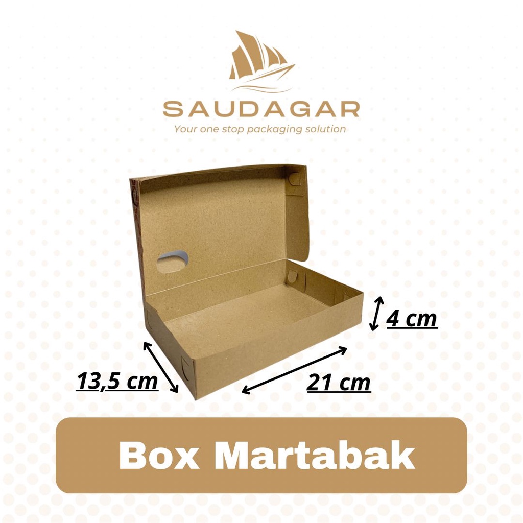 Box kotak martabak / kraft laminasi food grade