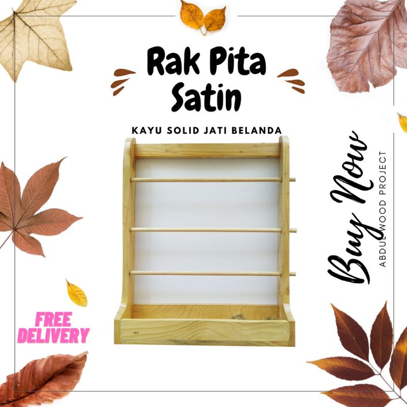 RAK PITA SATIN ROLL GANTUNG  SERBAGUNA RAK DINDING