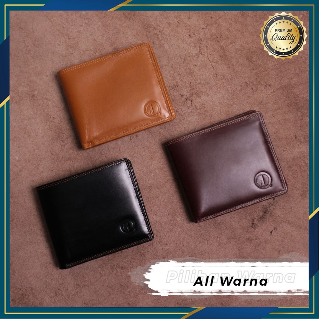 Dompet Lipat Kulit Sapi Asli Original Gilby Premium Pria 15  Slot Card Kartu Simple Casual Minimalis