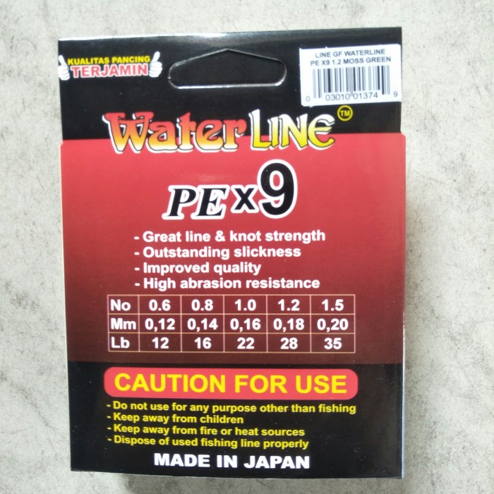 Senar Pe Water Line X9 Cv