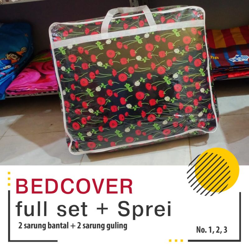 BEDCOVER Full SET, MURAH &amp; LENGKAP