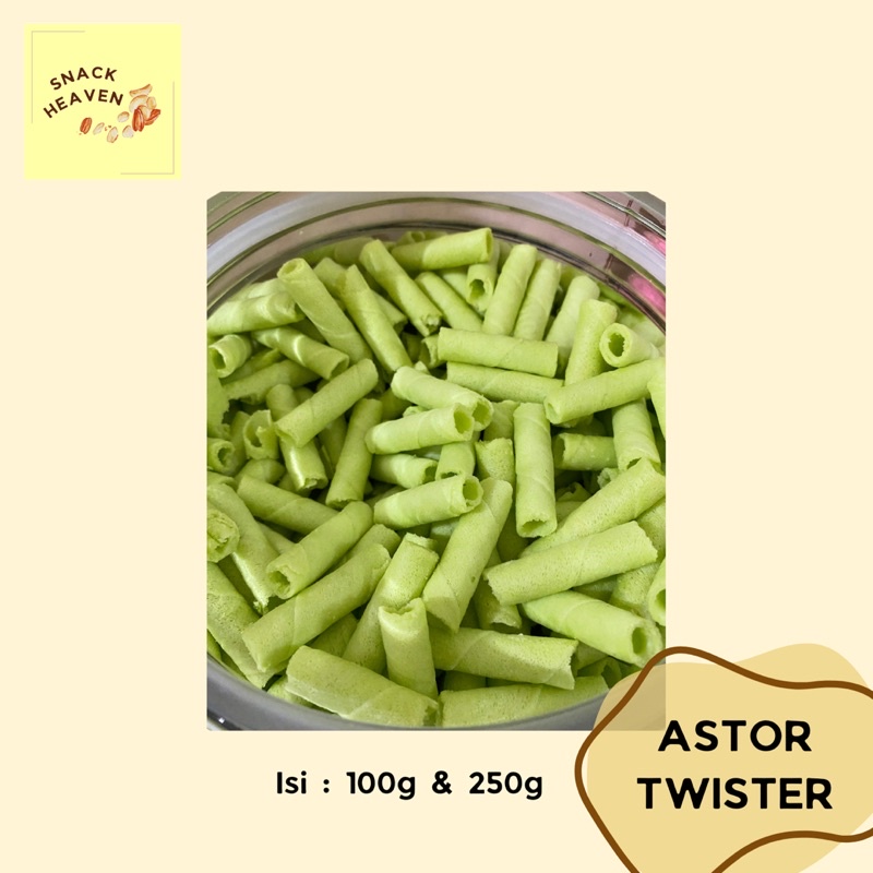 

SNACK CEMILAN ASTOR TWISTER ROLL PANDAN MANIS 100g